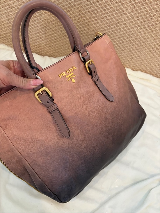 Prada Handbags - PRADA VITELLO DAINO LEATHER BAG